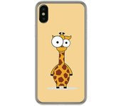 Tumundosmartphone Funda Gel Tpu para Iphone X / XS Diseño Jirafa Dibujos