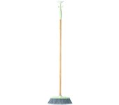 VIGAR® - Escoba Florganic con Palo - Fabricado con Bambú Natural Procesado - Cuerpo Escoba Fabricado Con Bioplásticos Bio-Basados - Fabricada a Partir de Fibra de Arroz - Gran Amplitud de Barrido - Cerdas Despuntadas más Eficaces