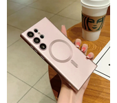 Luxury For MagSafe Magnetic Wireless Charging Case For Samsung Galaxy S24 S23 S22 S21 Ultra Fe Plus Shockproof Protective Cover