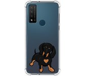 Funda Silicona Antigolpes para TCL 20 R 5G diseño Perros 04 Dibujos