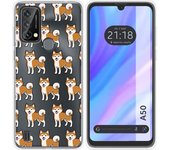 Funda Silicona Transparente para Blackview A50 diseño Perros 08 Dibujos