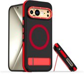 Two-color Skin-feeling MagSafe Phone Case for Google Pixel 9 Pro XL Magnetic Charging PC Shockproof Cover Phone Protector