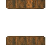 vidaXL Muebles TV 4 uds madera contrachapada 80x30x30 cm, Mueble de Salon, Mueble TV, Mueble TV salon, Mesa de TV, Mueble tele