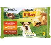 Friskies Adulto Pollo, Cordero y Buey en Salsa Sobres para Perros  Comida húmeda para perros adultos
