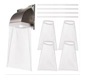 Paquete de 4 secador de ventilación bolsas de Pelusa Trampas de Pelusa Bolsa de Polvo de Pelusa para secador al Aire Libre respireros Captura de Pelusa y Polvo
