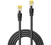 Cable de red Cat.6A U/UTP LSZH, negro, 10 unidades