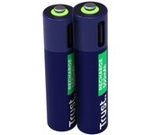 Trust pack de 2 pilas recargables 500 mah aaa