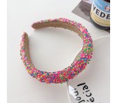 Sweet Candy-Colored Wide-Brimmed Sponge Headband Hair Accessory For Women