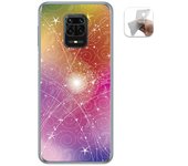 Tumundosmartphone Funda Gel Tpu para Xiaomi Redmi Note 9S / Note 9 Pro diseño Abstracto Dibujos