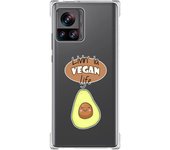 Funda Silicona Antigolpes para Motorola Edge 30 Ultra 5G diseño Vegan Life Dibujos