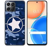 Funda Silicona para Huawei Honor X8 diseño Camuflaje 03 Dibujos