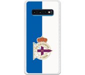 Funda original compatible con Samsung Galaxy S10 Plus - RC Deportivo Escudo blanquiazul