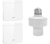 RF 433Mhz Wireless Remote Control Light Lamp Holder 110V 220V E27 Lamp Base Light Switch 1/2/3 Gang Wall Switch for Led Bulb
