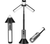 Multi-functional camping light, Cmping light / flashlight 2 in 1, Fretable light pole, Suitable for outdoor, Campinge retrac
