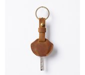 Genuine Leather Simple Keychain Cowhide Car Key Holder Men Keyrings Retro Key Case Creative Business Gift Wholesale