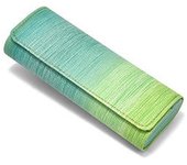 Portable Simple Glasses Box Rainbow Spectacle Case PU Leather Sunglasses Storage Box