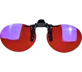 Red Lens Clip on Better Sleep Anti Blue Light ClipOn Orange Lens Clip on Night Vision Yellow Lens Clip on Cut Blue Light