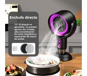 Purificador de Aire de Mesa with Iones Negativos | Extractor de Humo Mini Portátil para Cocina | Eliminate Olores y Bacterias | Tecnología Silenciosa USB Recargable | Ideal para Apartamentos y Oficinas