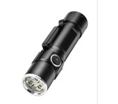 3 LED Super Bright Mini LED Flashlight 2000LM Portable EDC Flashlight TYPE-C Rechargeable IP68 Camping Light with Battery Display