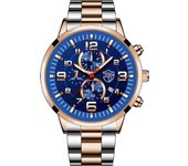 2023 Brand Men's Watches Luxury Stainless Steel Quartz Watch Man Leather Calendar Sports Wristwatch Luminous Clock reloj hombre