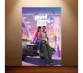 GTA 6 Poster Grand Theft Auto VI Game Poster Canvas Wall Art Painting Game Room Wall Decor Bedroom Wall Art Sticker Home Decor