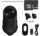 1080P Action Camera 1080P Portable Versatile Mount Anywhere for Travel Pets Ride Sport Vlog Mini Wireless Camera with Carry box