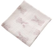 Cotton Swaddle Blanket Baby Floral Print Muslin Diaper New Born Crinkle Fabric  Stroller Cover