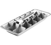 Bandejas de cubitos de hielo de metal, bandejas de cubitos de hielo de acero inoxidable, bandeja de cubitos de hielo de 18 ranuras con asa de fácil liberación, bandejas de hielo desmontables para bares, cocinas y lavavajillas, bandeja de cubitos de hielo