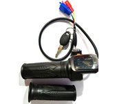 Electric Bike Throttle 36V48V Accelerator for E-bike/Electric Scooter Accessory Throttle Handlebar with LED Display