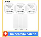 Cerhot RF433 Wireless Switch Self Powered Without Battery 100m Remote Control Wall Light Switch Household Waterproof Switch