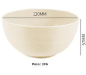 6 Inch Solid Color Plastic Bowl Salad Bowl Wheat Fiber Bowl Children Household Large Bowl Kitchen Supplies