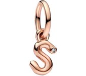 2023 New 925 Silver Plated Rose Gold Letter a-z Script Alphabet Dangle Charm Fit Pan Bracelet DIY Romantic Jewelry Gift