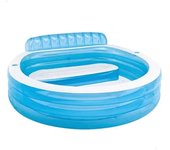 Piscina hinchable familiar con sillon y portabebidas de Intex