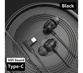 Magnetic Gamer Wired Earphones Green Metal HiFi Bass Stereo 3.5mm AUX or Type-C Earbuds HD Mic Noice Cancelling Comfortable Wear
