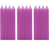 Zimmy - Velas Cilíndricas de Mesa 17.5 cm - 100% Parafina y Mecha de Algodón, Sin Perfume - Variedad de Colores