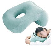 Almohada de cara abajo | Cómoda almohada de dormir suave con orificio para el brazo, donut cara almohada masaje cabeza cuna cara abajo escritorio cuello almohada para dormir