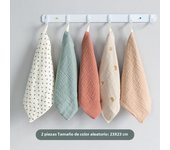 5PC Baby Towel New Born Items Stuff Muslin Squares Infant Newborn Hand Bath Shower Face Towels Soft Cotton Gauze Baby Washcloth