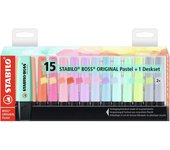 Stabilo 7015-02-5 Marcador fluorescente Boss 15uds pastel surtidas