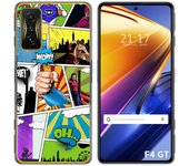 Funda Silicona para Xiaomi POCO F4 GT 5G diseño Comic Dibujos