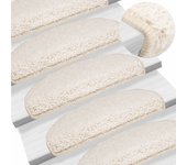 vidaXL 15x Alfombrilla de Escalera Estera Peldaños Escalones Color Beige,  Blanco,  Crema y mas