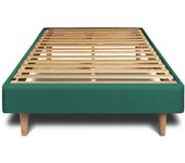 Somier de láminas 90x200 cm - Tejido de terciopelo - Kit de montaje