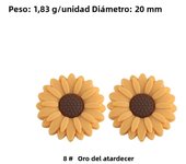 Kovict 5/15Pcs Daisy Sunflower Mini Silicone Beads DIY Pacifier Chain Bracelet Necklace Handmade Accessories For Jewelry Making