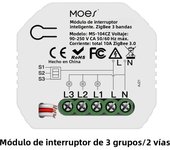 MOES Tuya ZigBee 3.0 Smart Light Switch Relay Module 1/2/3 Gang Smart Life/Tuya App Control, Works with Alexa Google Home Yandex