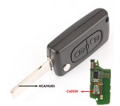 jingyuqin 434Mhz ASK FSK 2 Button Remote Flip Key Fob For Citroen C2 C3 C4 C5 C6 C8 Xsara Picasso CE0523 Ce0536 VA2/HCA Blade
