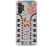 Tumundosmartphone Funda Silicona Antigolpes para Samsung Galaxy A32 4G diseño Zapatillas 09 Dibujos