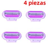 ( 1 Handle + 8 Blades ) Women Safety Razor Blades Face/ Leg/ Armpit/ Bikini Beauty Hair Removal Shaving Compatible Venus Shaver