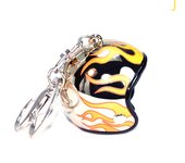New Motorcycle Safety Helmet Keychain Female Men's Hard Hat Heavy Metal Rock Car Keychain Bag Keychain Jewelry Gift