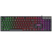 Teclado Español RGB Iluminación Conector USB - Negro PCT215 ,marca accetel