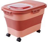 13/33LB Collapsible Cat Dog Food Storage Container Dry Cat Food Box With Lids Airtight Sealing Kitchen Grain Rice Storage Boxes