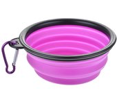 350/1000ml Large Collapsible Dog Pet Folding Silicone Bowl Outdoor Travel Portable Puppy Food Container Feeder Dish Bowl